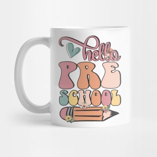 Hello Preschool Pencil Back to School Teacher Student Gift Mug